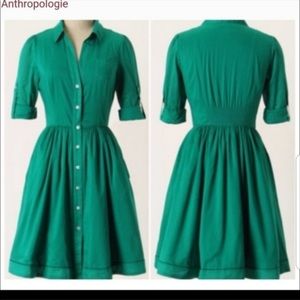 Green Anthropologie Dress